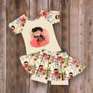 NEW HARRY POTTER 2 PIECE SKORT SET